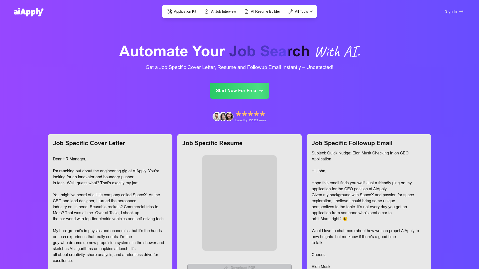 AiApply, herramienta de IA para aplicaciones diversas de ia