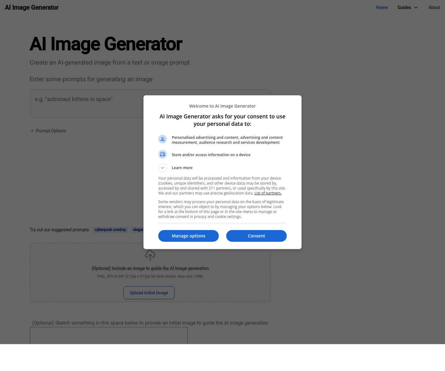 Generador de Imágenes con IA, herramienta de IA para generación de imágenes y fotos