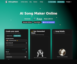 AI Song Maker, herramienta de IA para generación y edición de música y voz