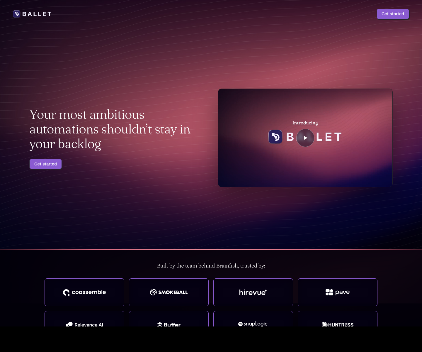 ballet.dev, herramienta de IA para undefined