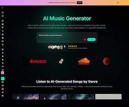 BeMusic AI, herramienta de IA para generación y edición de música y voz