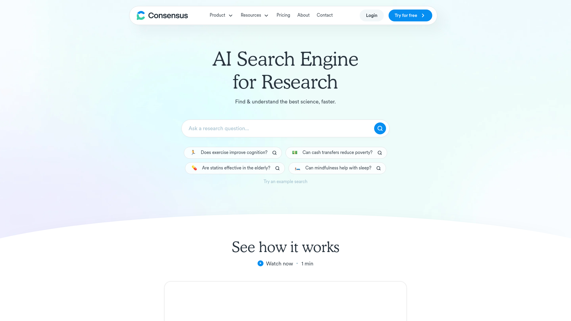 Consensus, herramienta de IA para detección y resumen de textos y pdfs