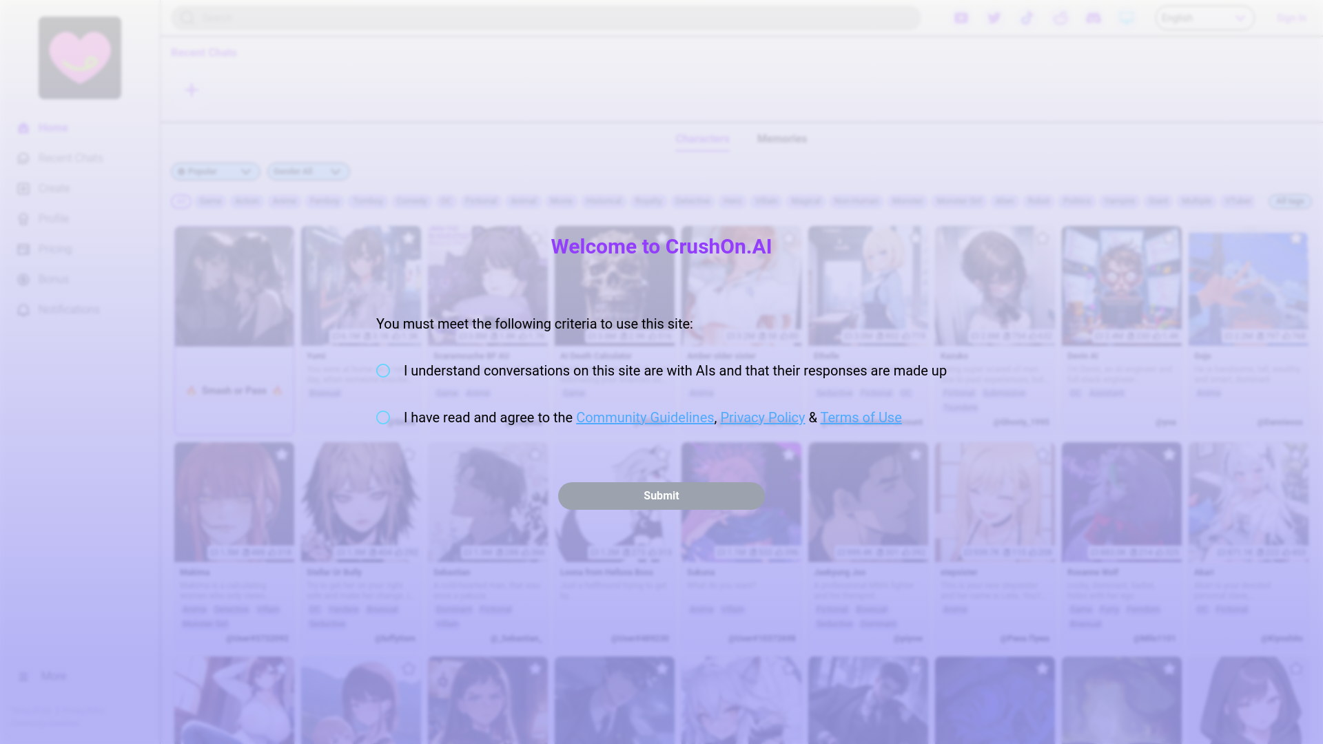 CrushOn.AI, herramienta de IA para chatbots y asistentes virtuales