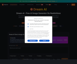 Dream AI, herramienta de IA para generación de imágenes y fotos