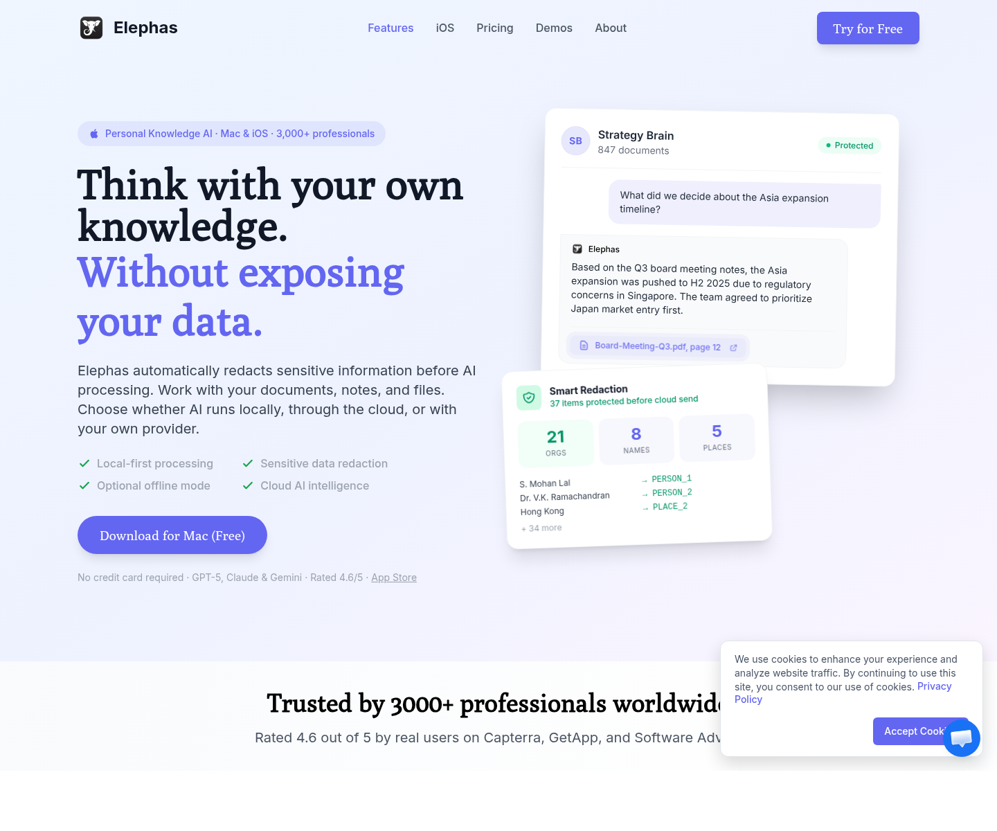 Elephas, herramienta de IA para chatbots y asistentes virtuales