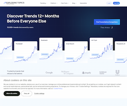 Exploding Topics, herramienta de IA para aplicaciones diversas de ia