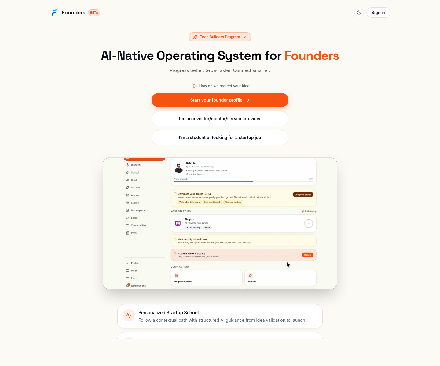 Foundera, herramienta de IA para aplicaciones diversas de ia