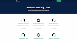 Frase, herramienta de IA para generación y edición de textos