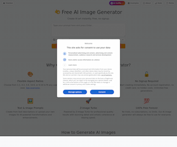FreeGen AI, herramienta de IA para generación de imágenes y fotos
