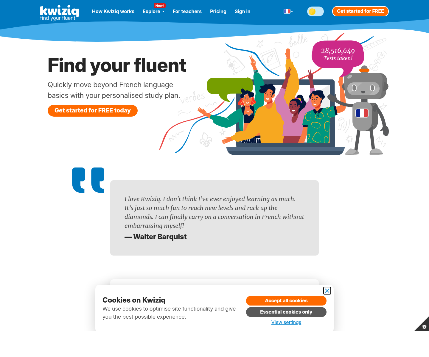 Kwiziq French, herramienta de IA para otras aplicaciones específicas