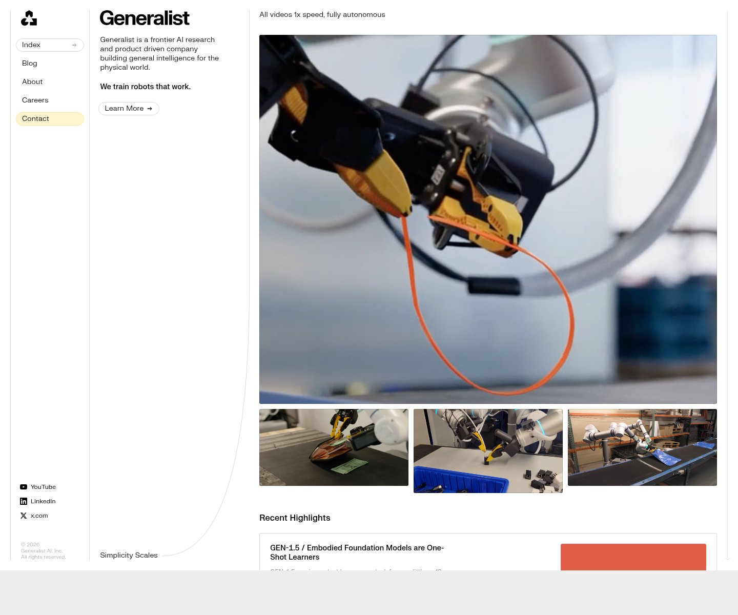Generalist, herramienta de IA para otras aplicaciones específicas