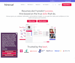 Hirevue, herramienta de IA para aplicaciones diversas de ia