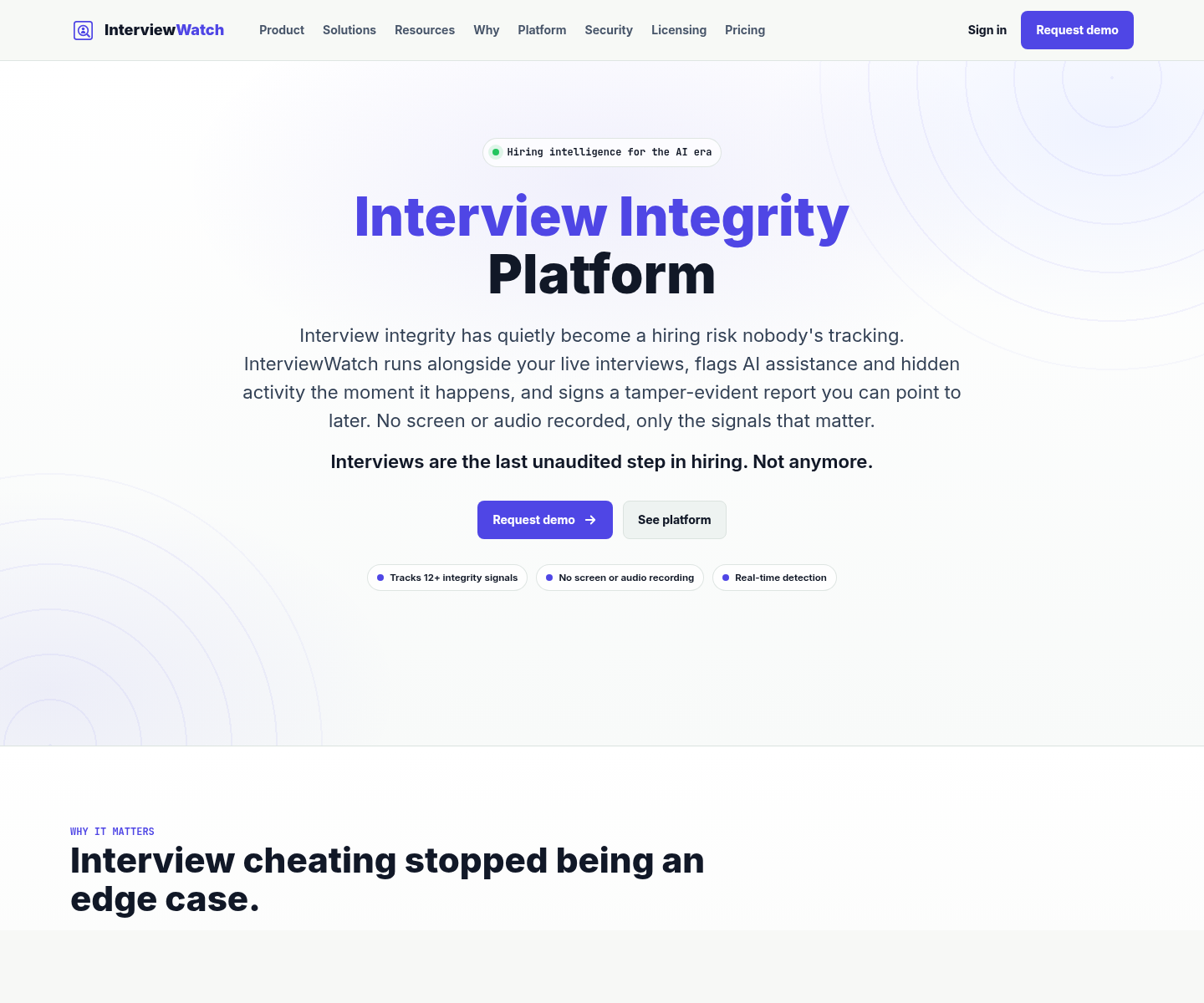 interviewwatch.com, herramienta de IA para undefined