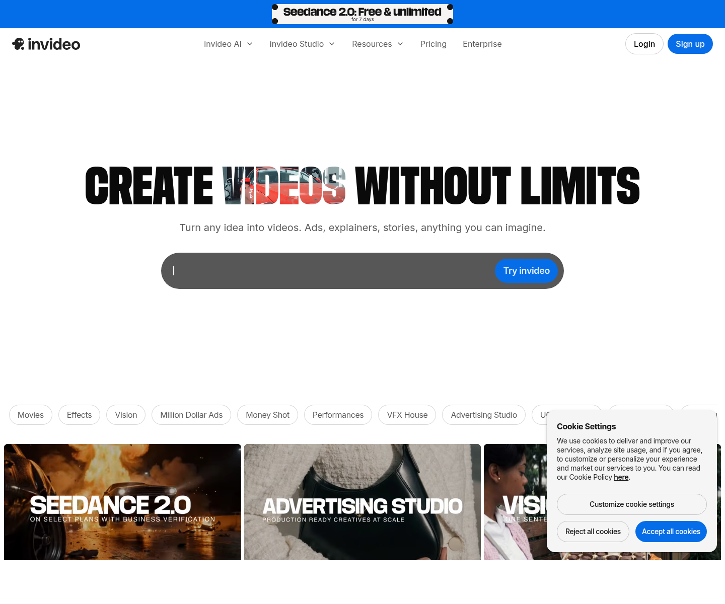 InVideo AI, herramienta de IA para generación y edición de videos