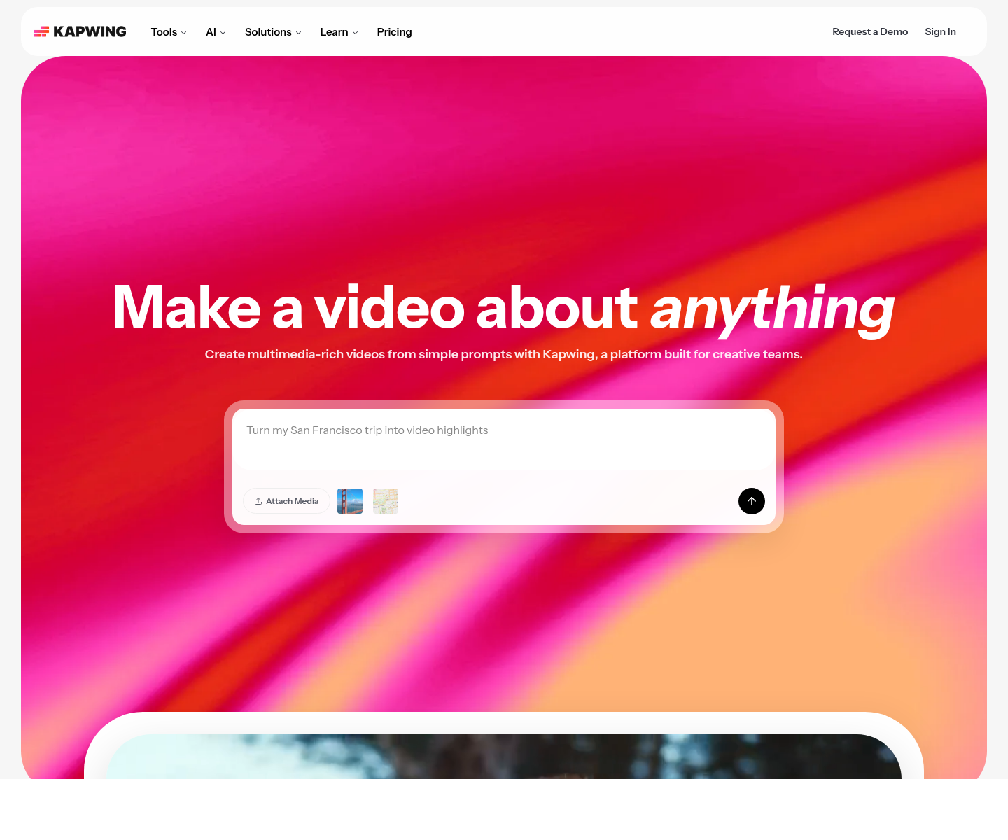 Kapwing, herramienta de IA para generación y edición de videos