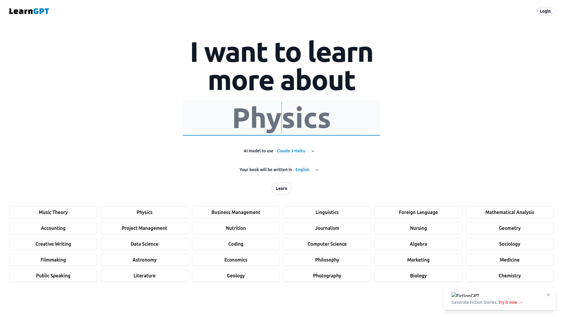 LearnGPT, herramienta de IA para otras aplicaciones específicas
