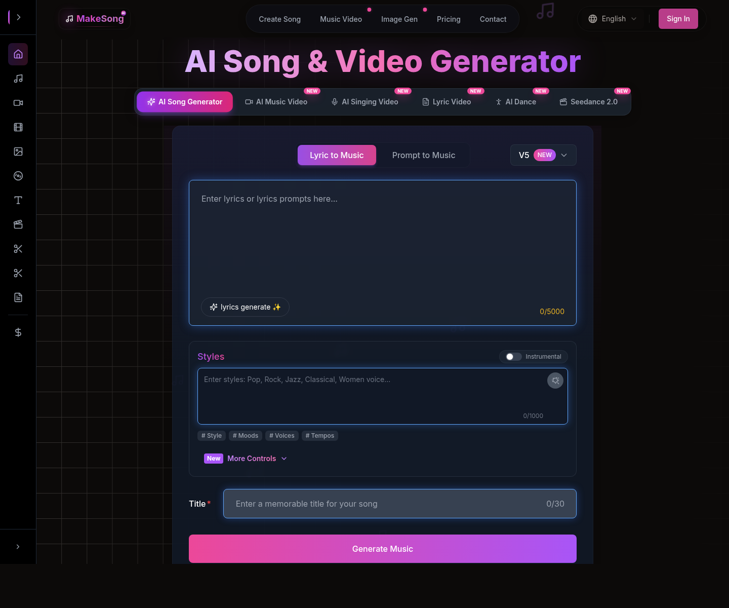MakeSong, herramienta de IA para generación y edición de música y voz