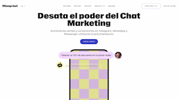 Manychat, herramienta de IA para chatbots y asistentes virtuales