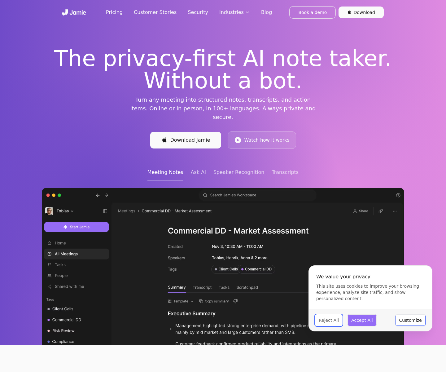 Jamie, herramienta de IA para chatbots y asistentes virtuales