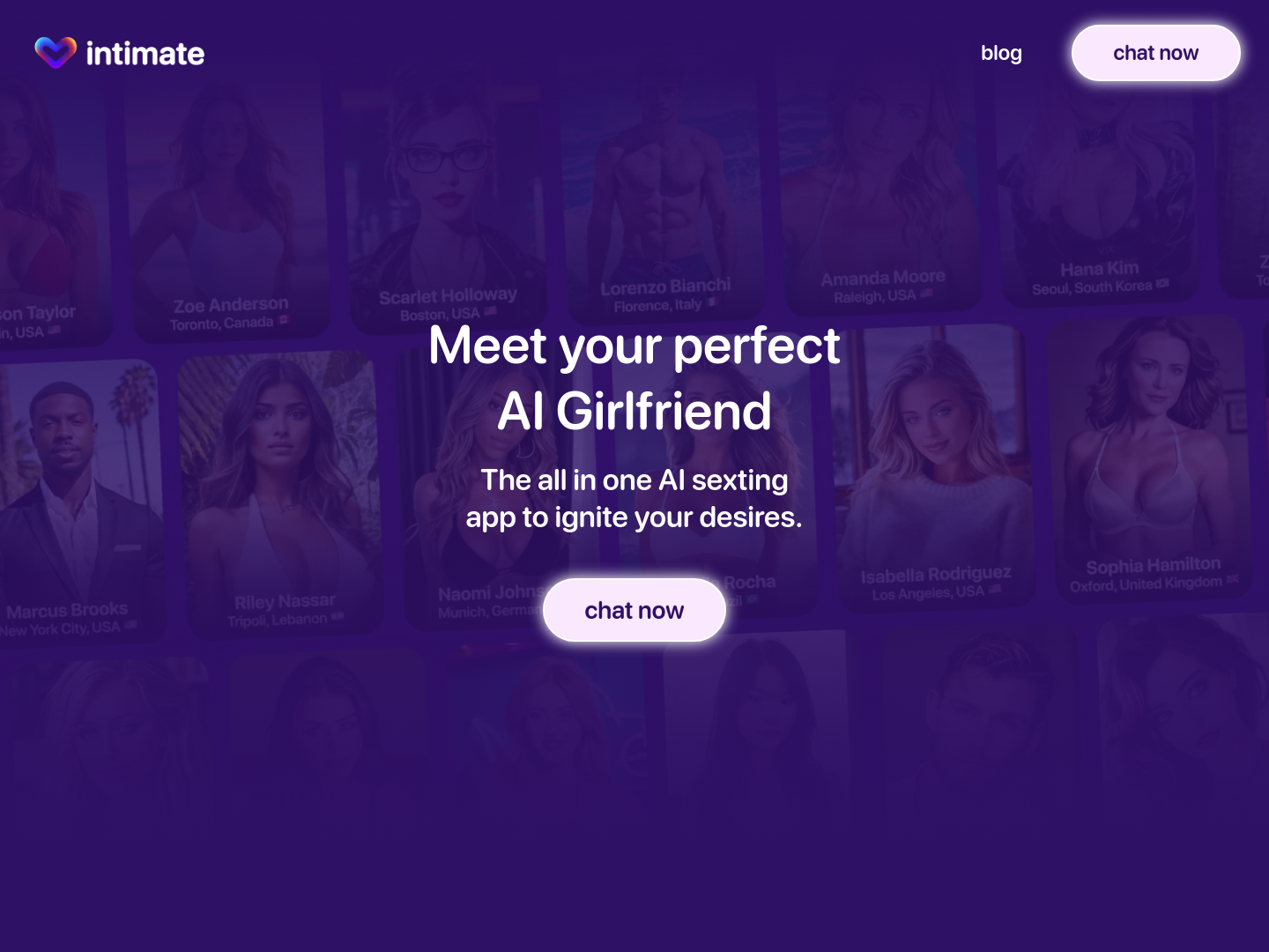 Intimate AI Girlfriend, herramienta de IA para chatbots y asistentes virtuales