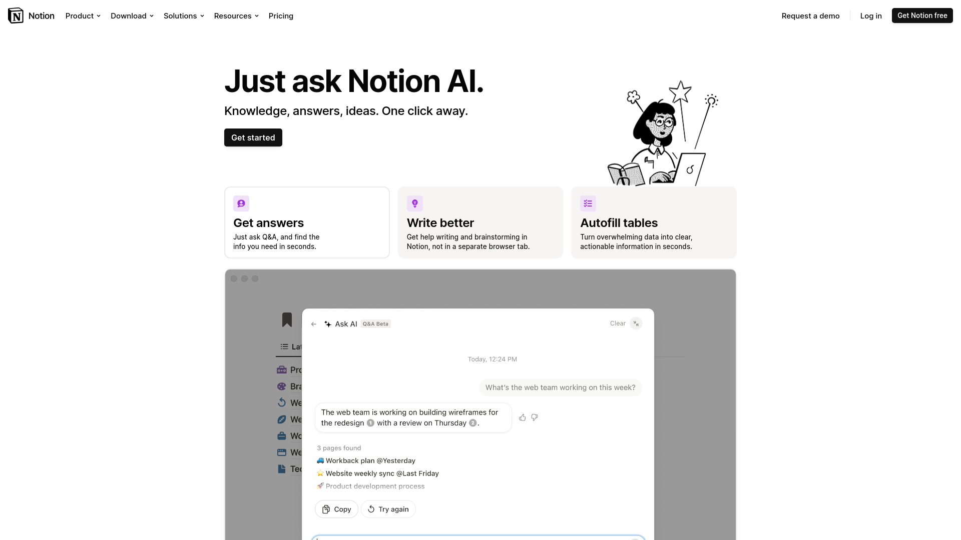Notion AI, herramienta de IA para generación y edición de textos