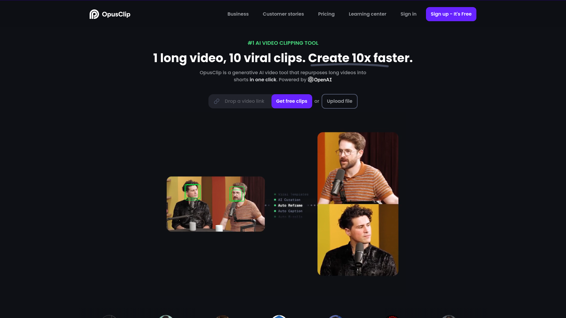 OpusClip, herramienta de IA para generación y edición de videos