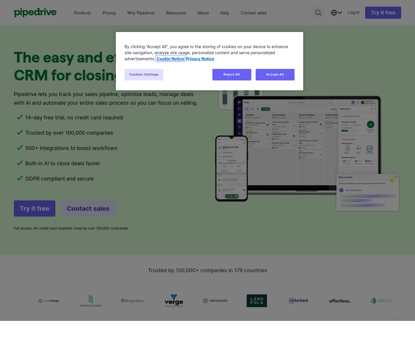 Pipedrive, herramienta de IA para aplicaciones diversas de ia