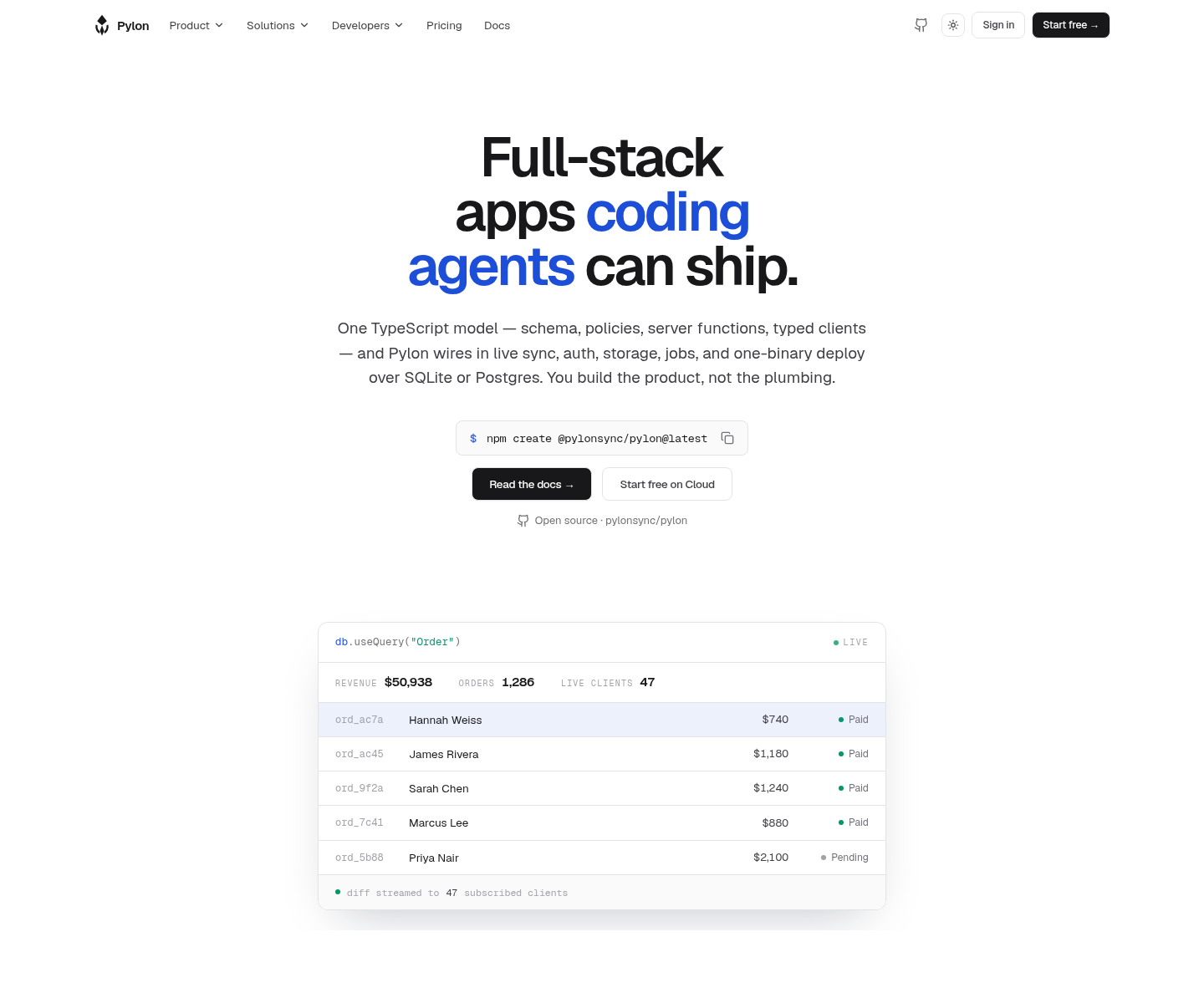 pylonsync.com, herramienta de IA para undefined