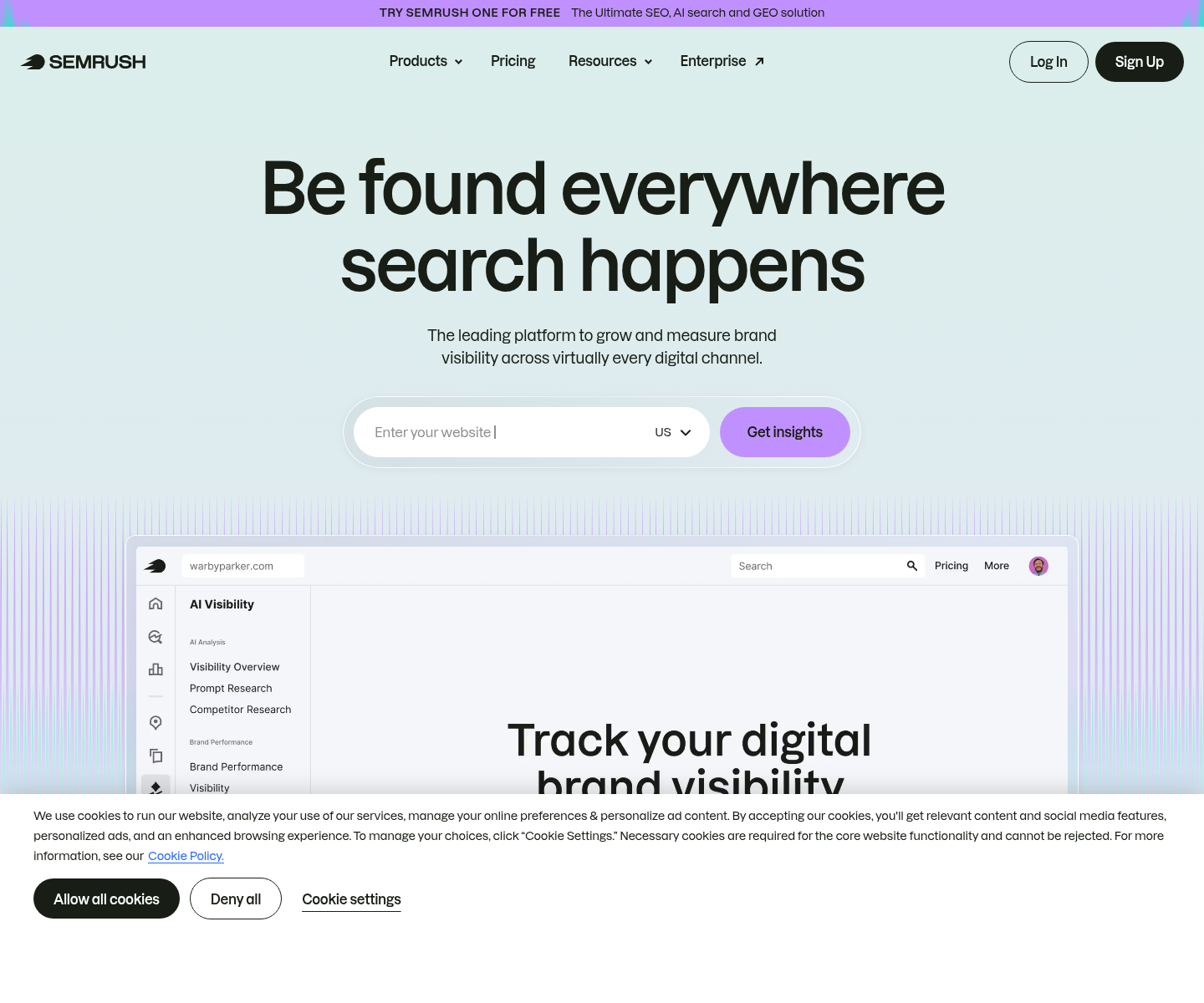 Semrush, herramienta de IA para aplicaciones diversas de ia