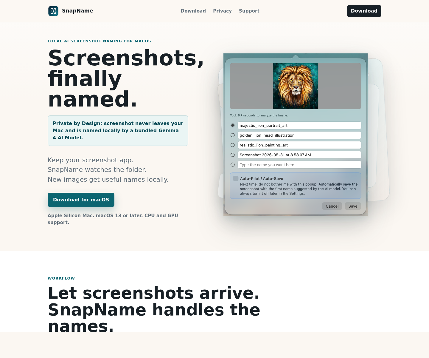 SnapName, herramienta de IA para otras aplicaciones específicas