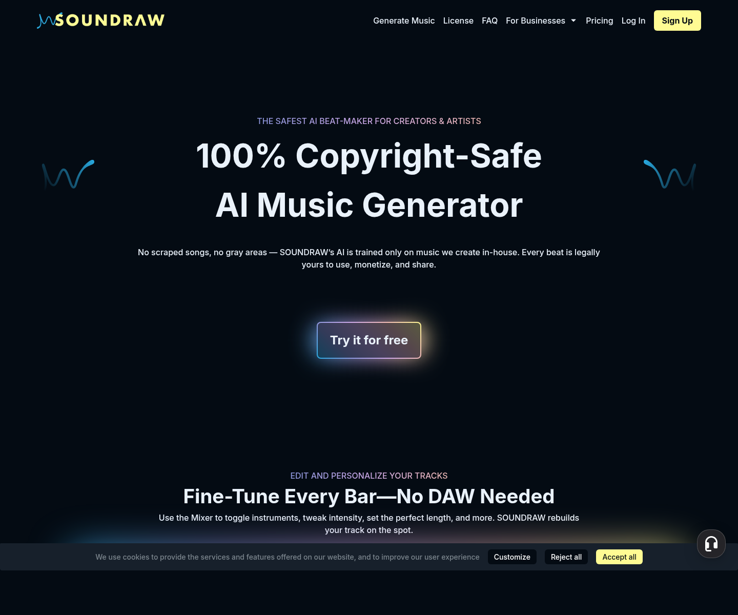 SOUNDRAW, herramienta de IA para generación y edición de música y voz