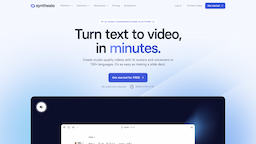 Synthesia, herramienta de IA para generación y edición de videos