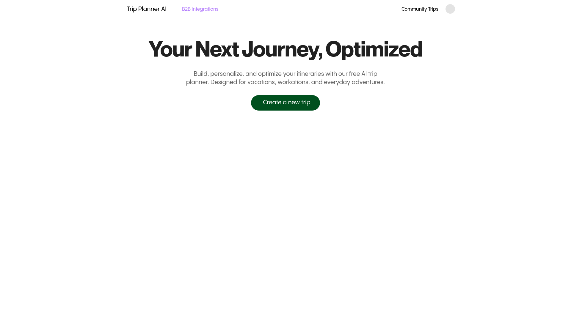 Trip Planner AI, herramienta de IA para aplicaciones diversas de ia