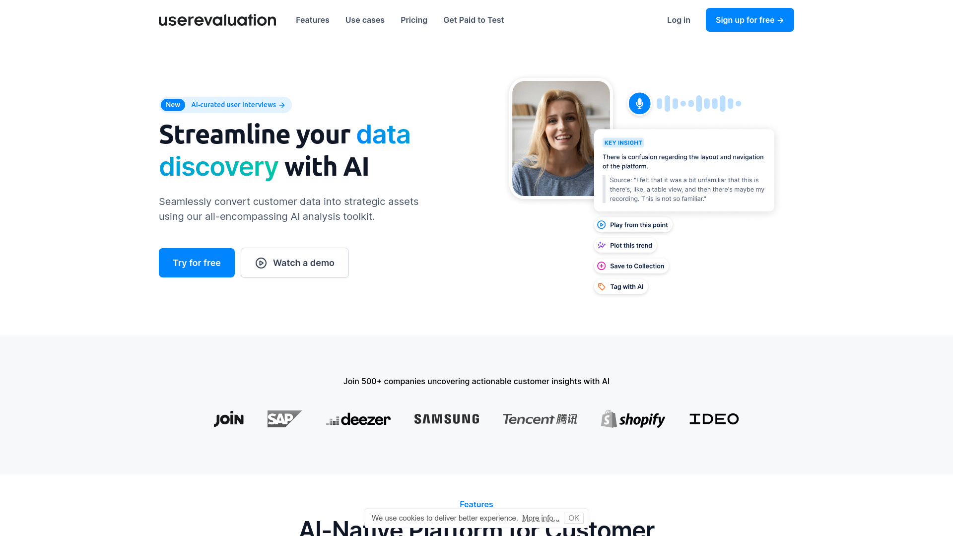 User Evaluation, herramienta de IA para programación y análisis de datos