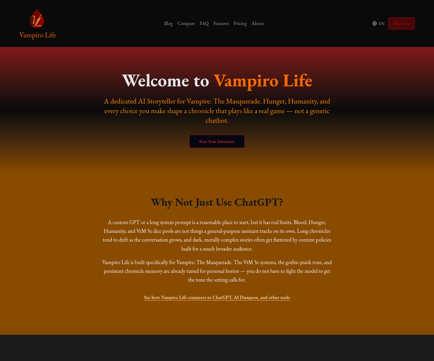 vampirolife.com, herramienta de IA para undefined
