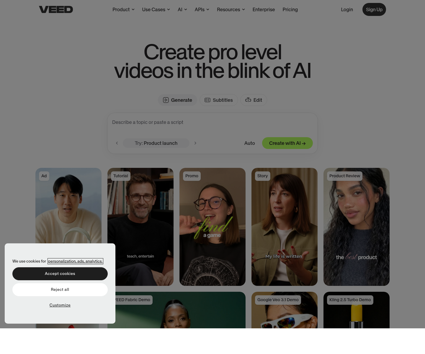 VEED, herramienta de IA para generación y edición de videos