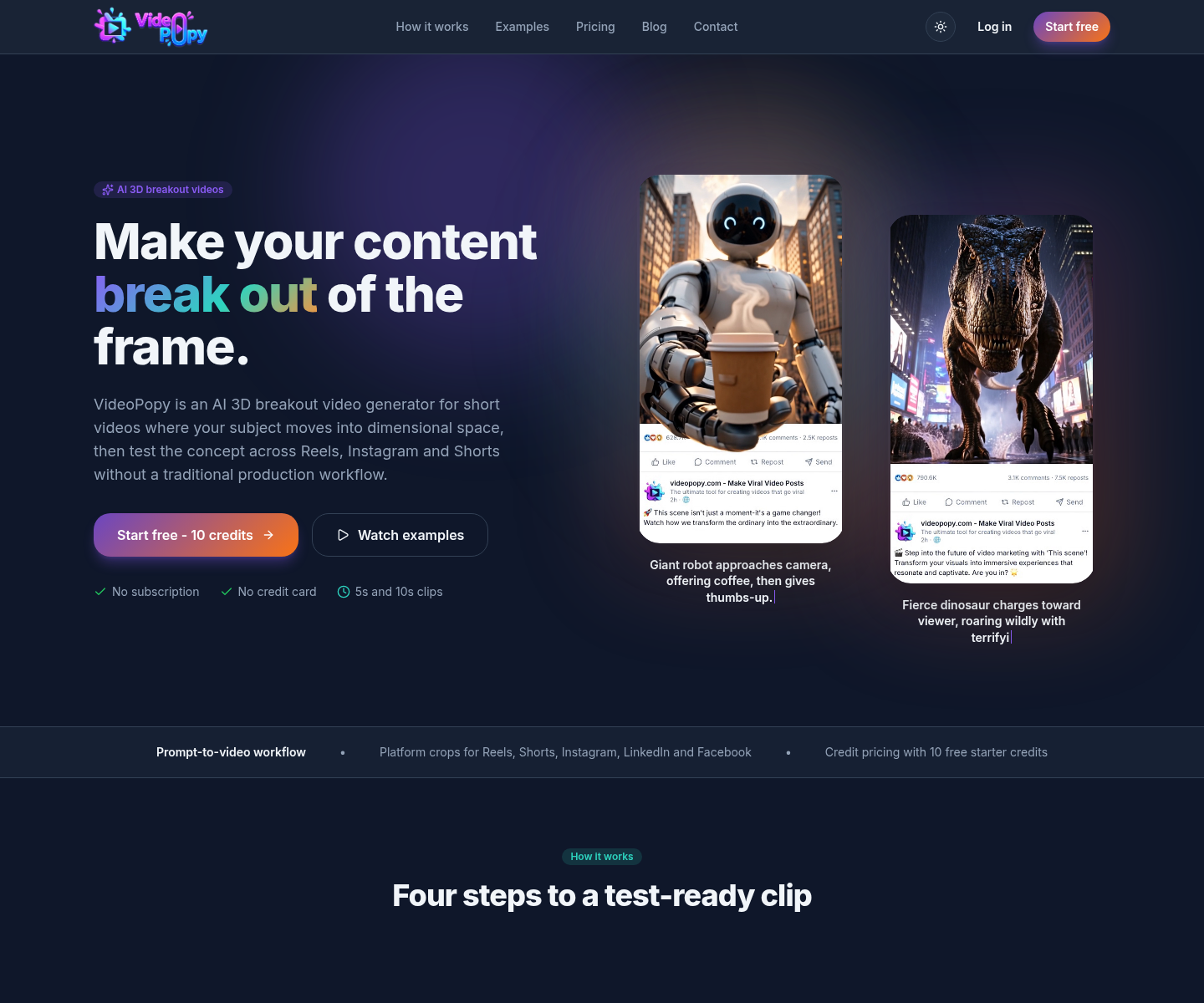videopopy.com, herramienta de IA para undefined
